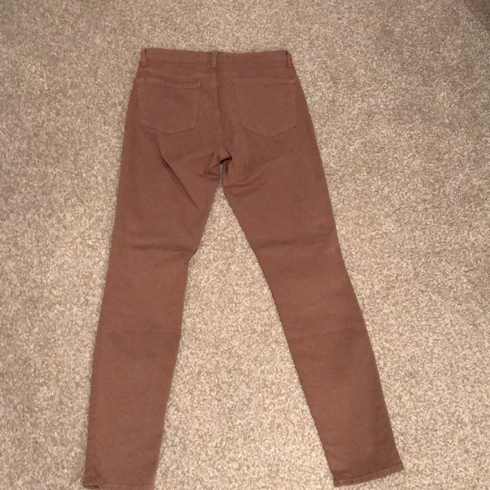 J Brand luxe twill skinny jeans in truffle - Picture 8 of 8